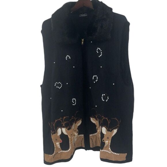 Ugly Christmas Sweater Vest Women’s Size 3X - Picture 1 of 11